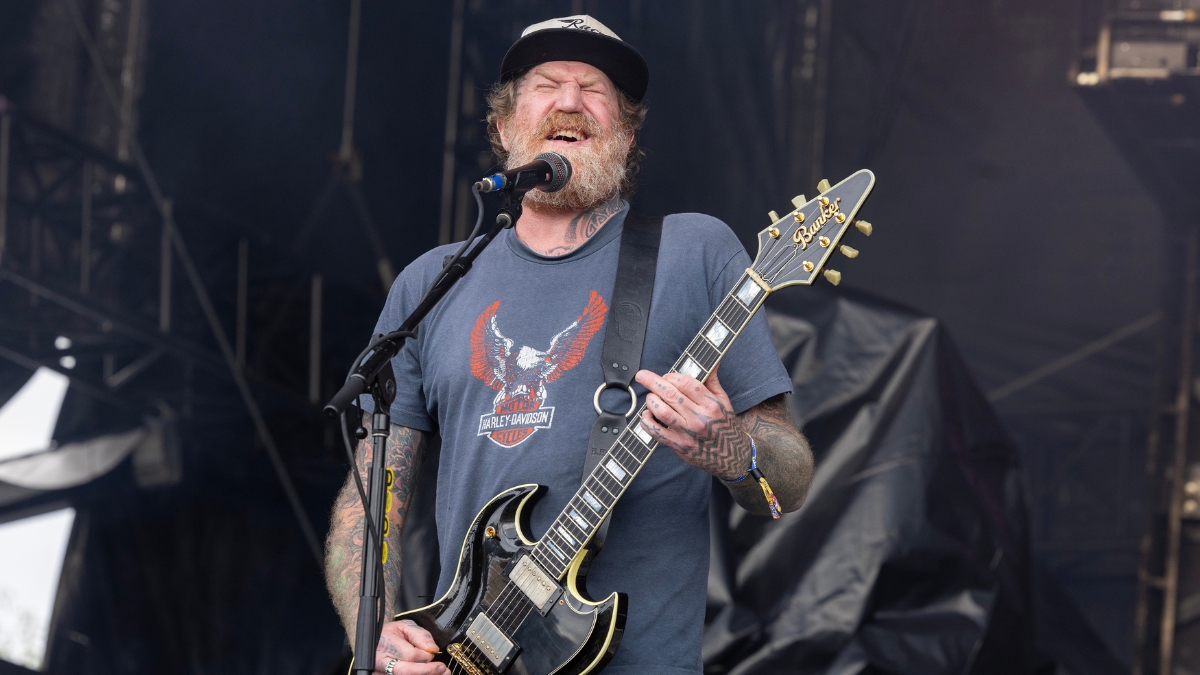 Brent Hinds of Mastodon performs at Riot Fest 2024 at Douglass Park on September 22, 2024 in Chicago, Illinois