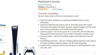 ps5 restock at amazon exclusive for prime members