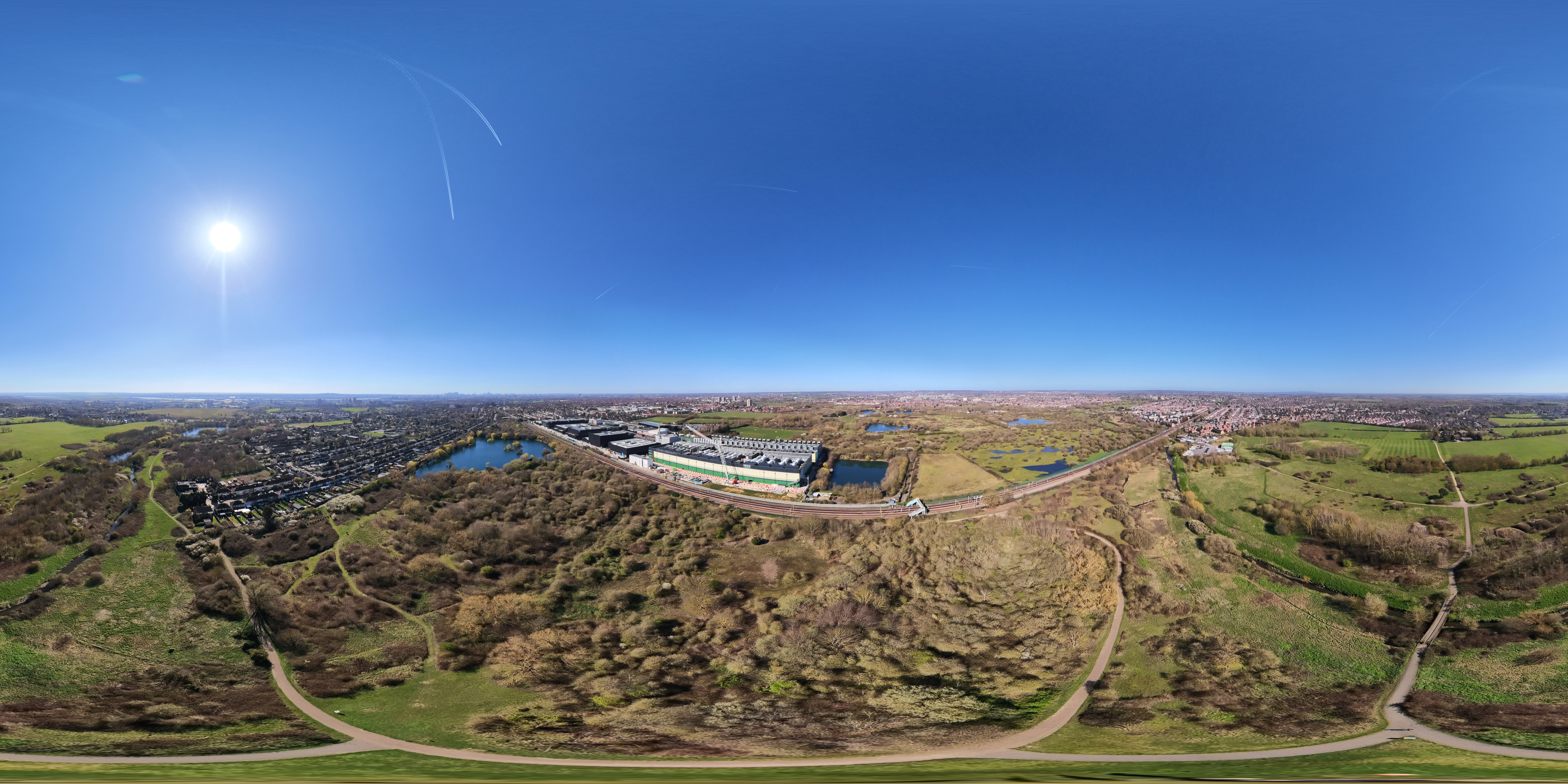 Sample image from 360 drone DJI Avata 360