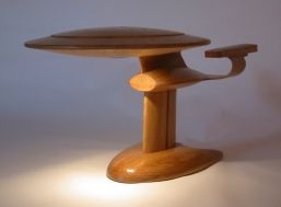The model shown above, showing off its lamp