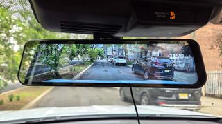 Rexing M2 Max inside of car.
