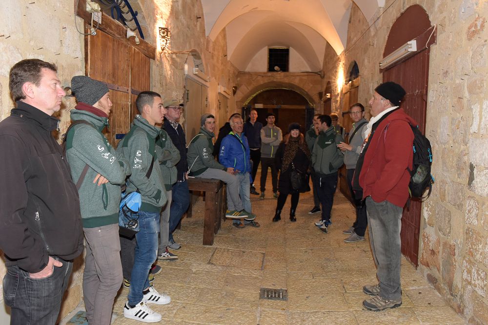 The training camp involved a guided tour of the ancient city of Akka.