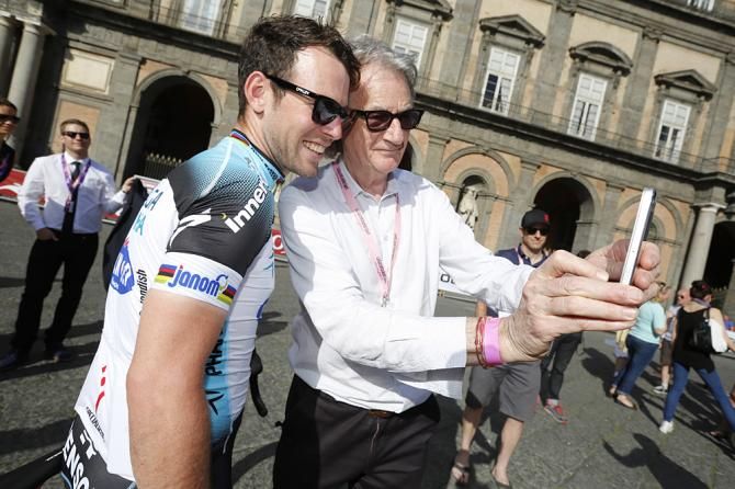 Sir Paul Smith wanted a photo with Mark Cavendish