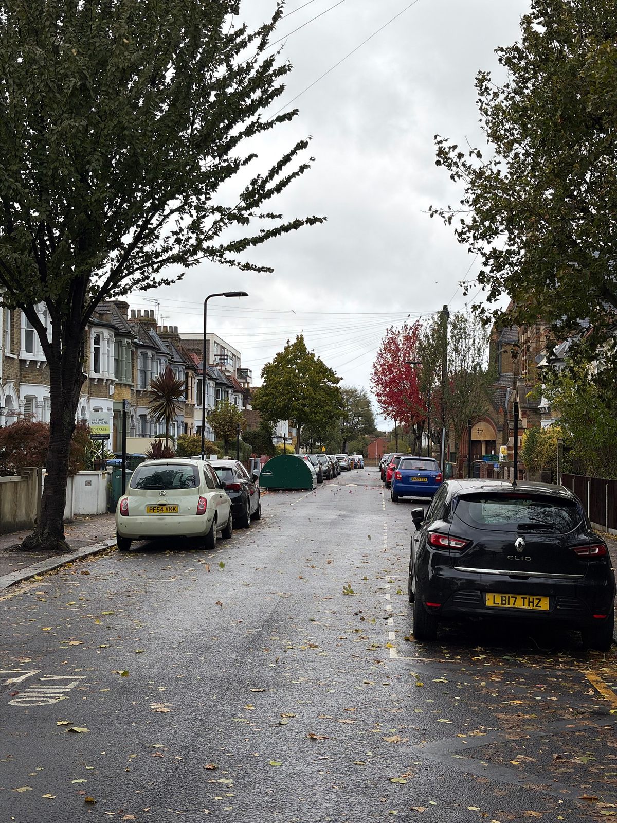 Sample images of a street in London