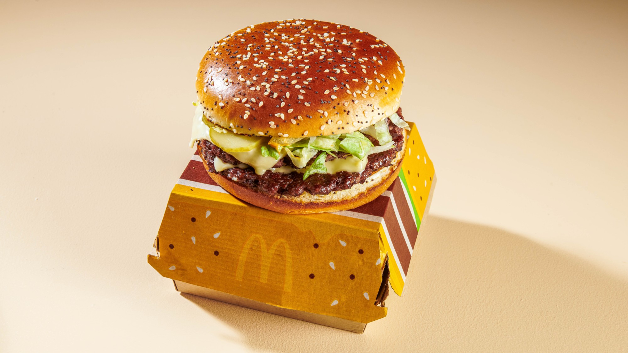 A McDonald&rsquo;s Big Arch burger is seen in a promotional photo. 