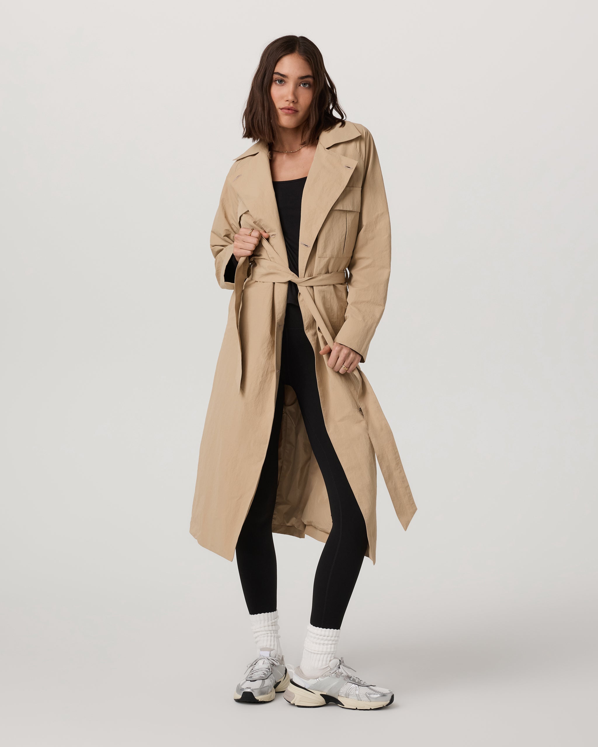 Rhodes Trench Coat - Khaki - Xxs