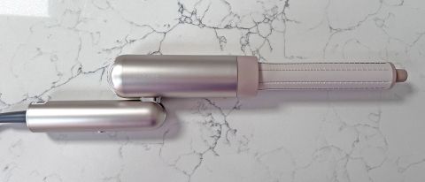 Dreame Pocket Hair Dryer with Curling Nozzle attached 