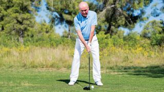 The perfect driver set-up demonstrated by golf coach Keith Williams