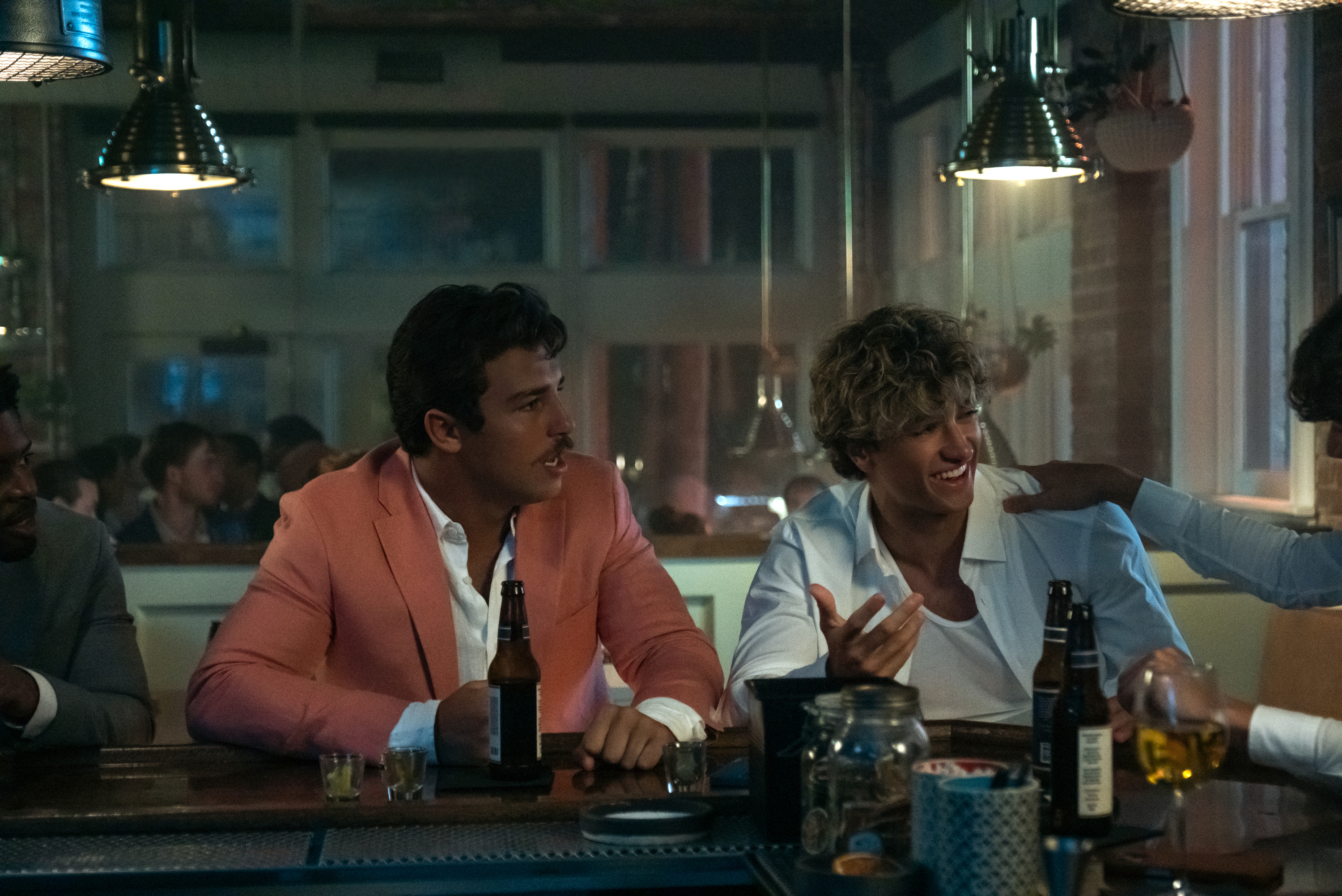 jeremiah at a restaurant in the summer i turned pretty season 3