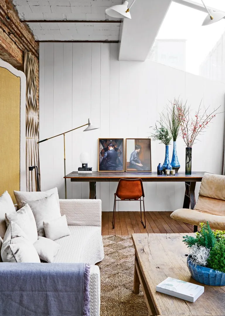 rustic white living room ideas