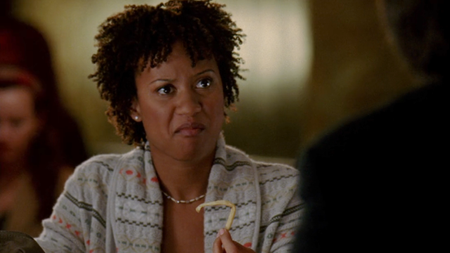 Tracie Thoms in The Devil Wears Prada.