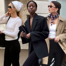 fashion collage three European style influencers wearing the summer 2026 capri pants trend