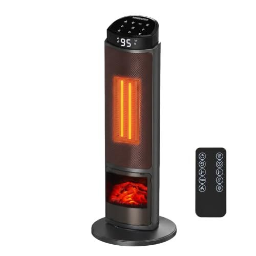 Olixis 23-inch 1500w Space Heater, 70&deg; Oscillation