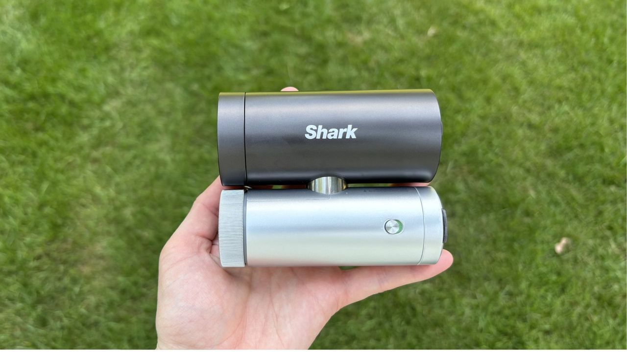 Shark ChillPill 3-in-1 Fan, Mist &amp; InstaChill System being tested outside