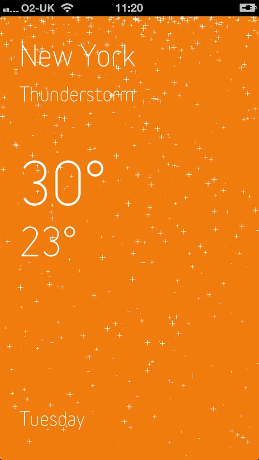 Brendan Dawes' super-minimal weather app | Creative Bloq