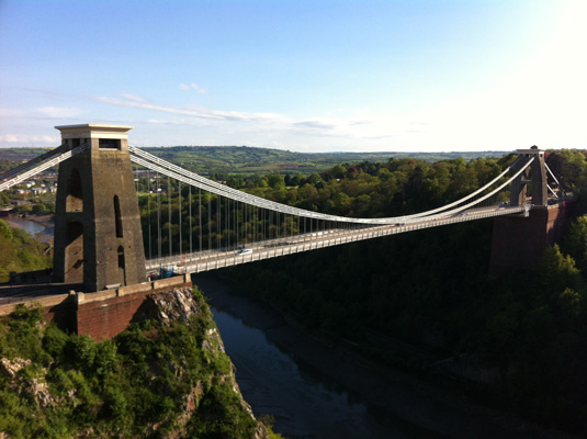 The world famous bridge and iconic symbol of Bristol was designed by Isambard Kingdom Brunel in 1831