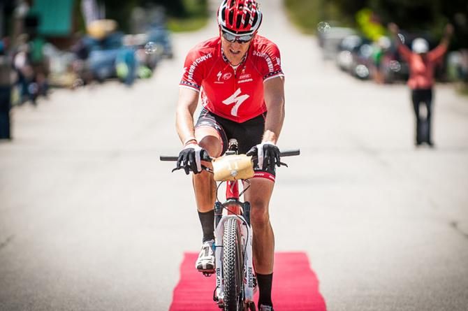 Colorado based rider, Scott Tietzel (Specialized), finishes a respectable 15th and appears just a little tired.