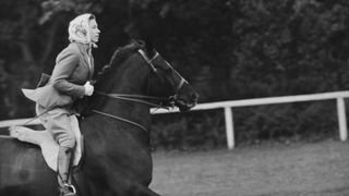 Queen Elizabeth on horseback