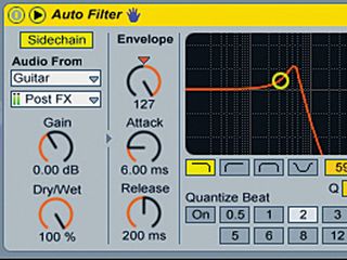 Ableton Live's Auto Filter has a sidechain option.