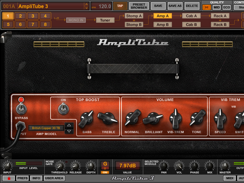 AmpliTube 3 is billed as "ultimate tone gear collection for players, producers and engineers"
