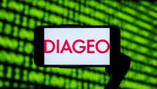 Diageo plc seen displayed on a mobile phone screen