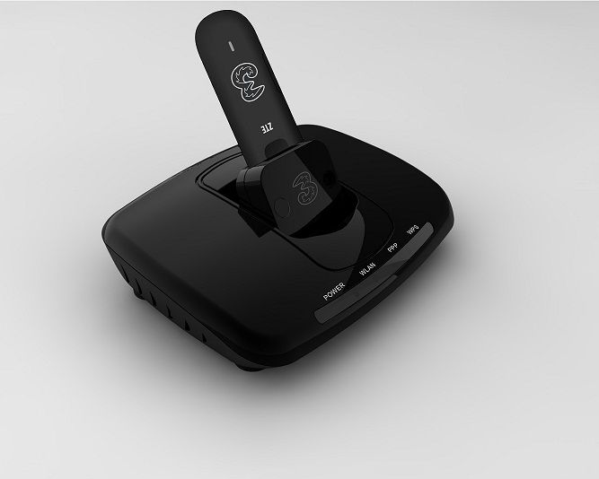 Three UK now selling mobile broadband WIFI router for use with a USB