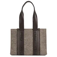 Chloe Woody Medium Felt Tote, was £890 now £623 | Harvey Nichols