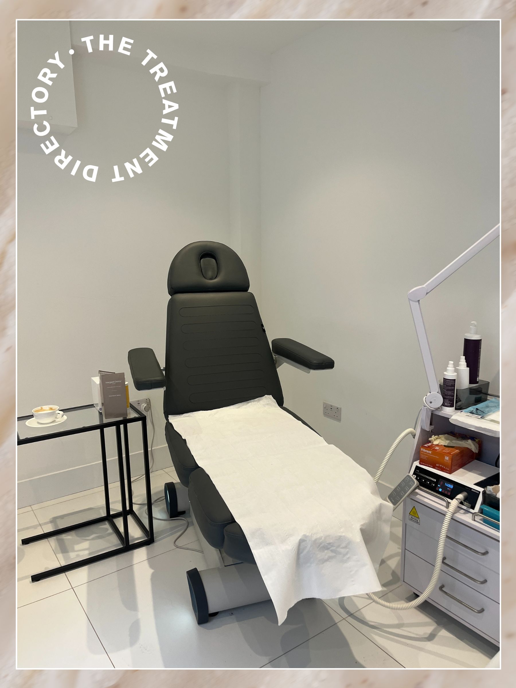 A picture of the treatment room where managing editor Poppy Nash had her medical pedicure