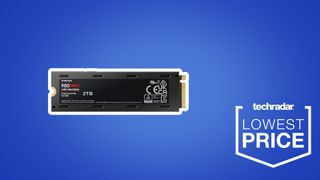 Samsung 980 Pro with heatsink on Lowest Price background