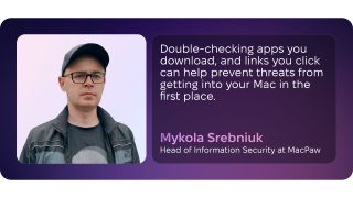 A quote from MacPaw's Head of Information Security, Mykola