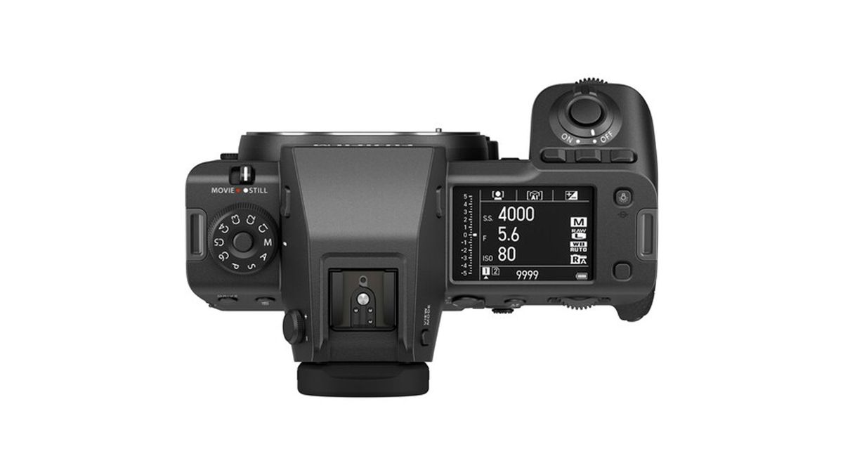 A top view of the Fujifilm GFX100 II