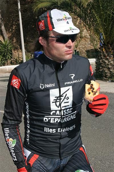 Alexi Markov gets his chompers into some food.