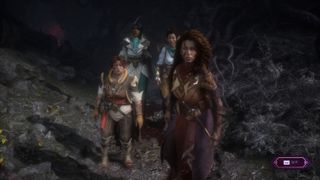 Rook with Harding, Bellara, and Neve in Dragon Age: The Veilguard.