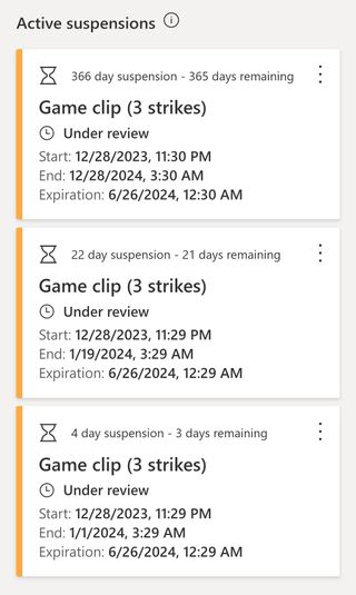 I recorded 3 clips last night of some naked camp time fun. XBox, by default, uploads all recorded clips to the server for easy sharing. Each clip counted as a different infraction and got my account banned for a year. I'm hoping the appeals process fixes this, but as of now; I can't play any game that requires a network connection (Basically making all the money I put into MW3 over the last 6 months even more worthless)