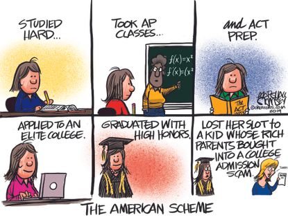 Political&nbsp;Cartoon&nbsp;U.S. College admissions scandal lawsuit bribery