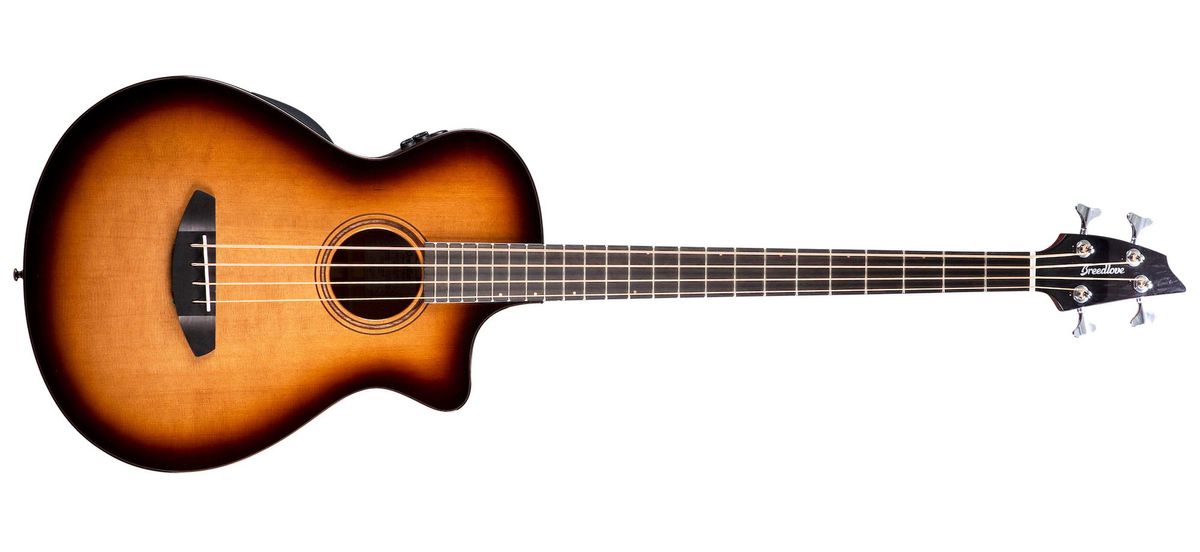 Breedlove's Solo Pro Series Concerto Edgeburst Bass CE guitar