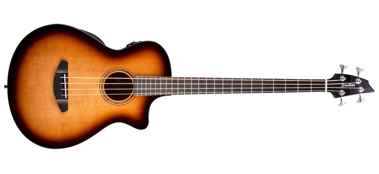 Breedlove's Solo Pro Series Concerto Edgeburst Bass CE guitar