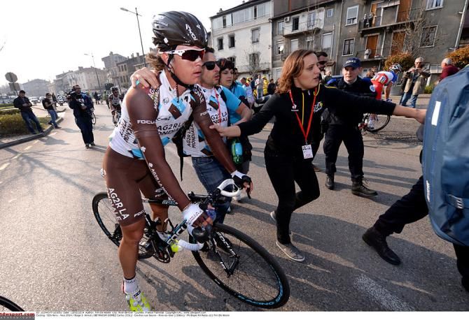 Carlos Betancur (AG2R) after winning the stage