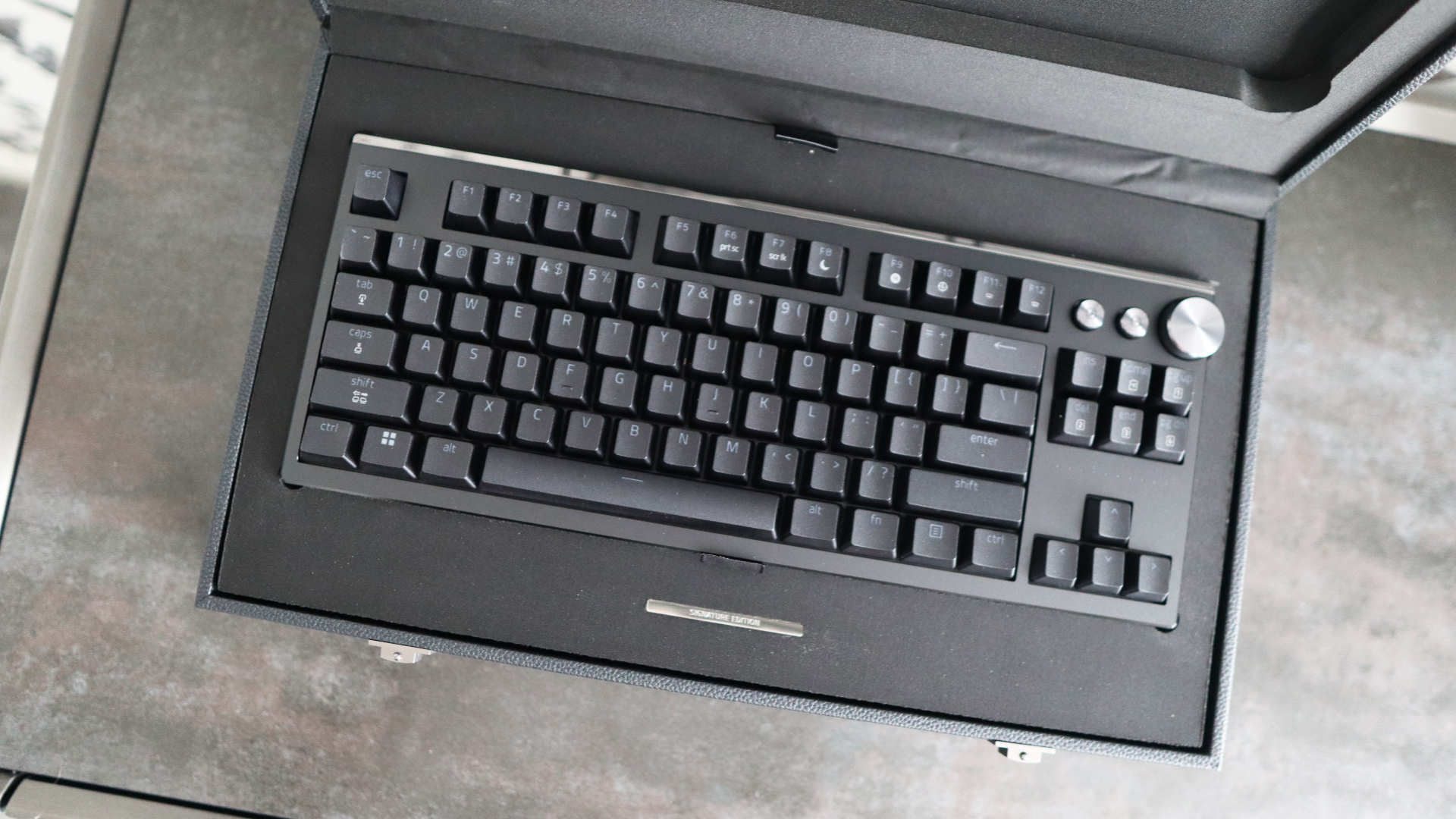 Razer Huntsman Signature Edition on a desk