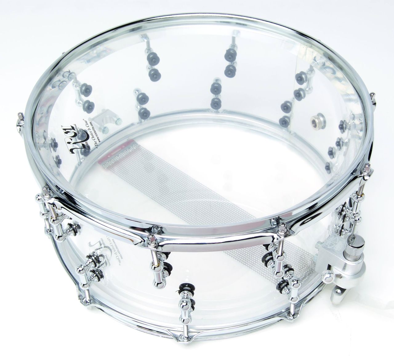 Clear shell snare drums are available in a staggering, one-inch thick acrylic