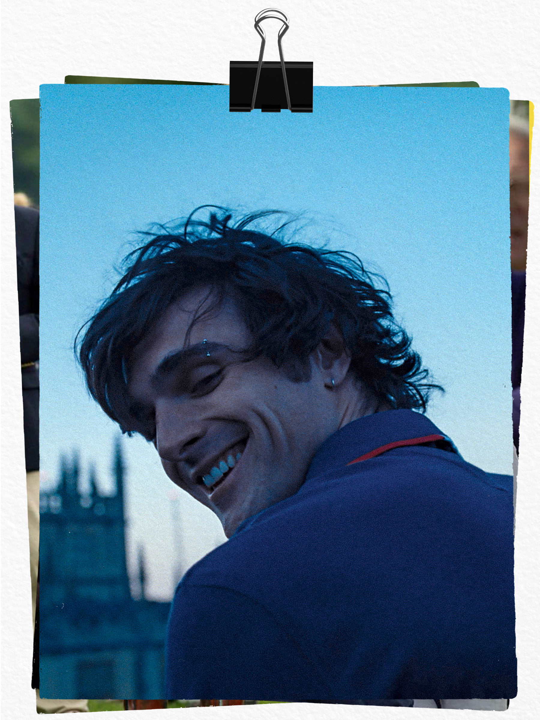 An image of preppy fashion, as seen on Jacob Elordi in Saltburn.