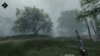 A misty forest in Hunt: Showdown