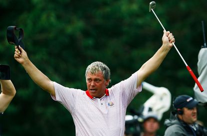 2006: An emotional Ryder Cup which saw Darren Clarke, playing just shortly after his wife passed away, win 3 points to help lead Europe to victory at The K Club.