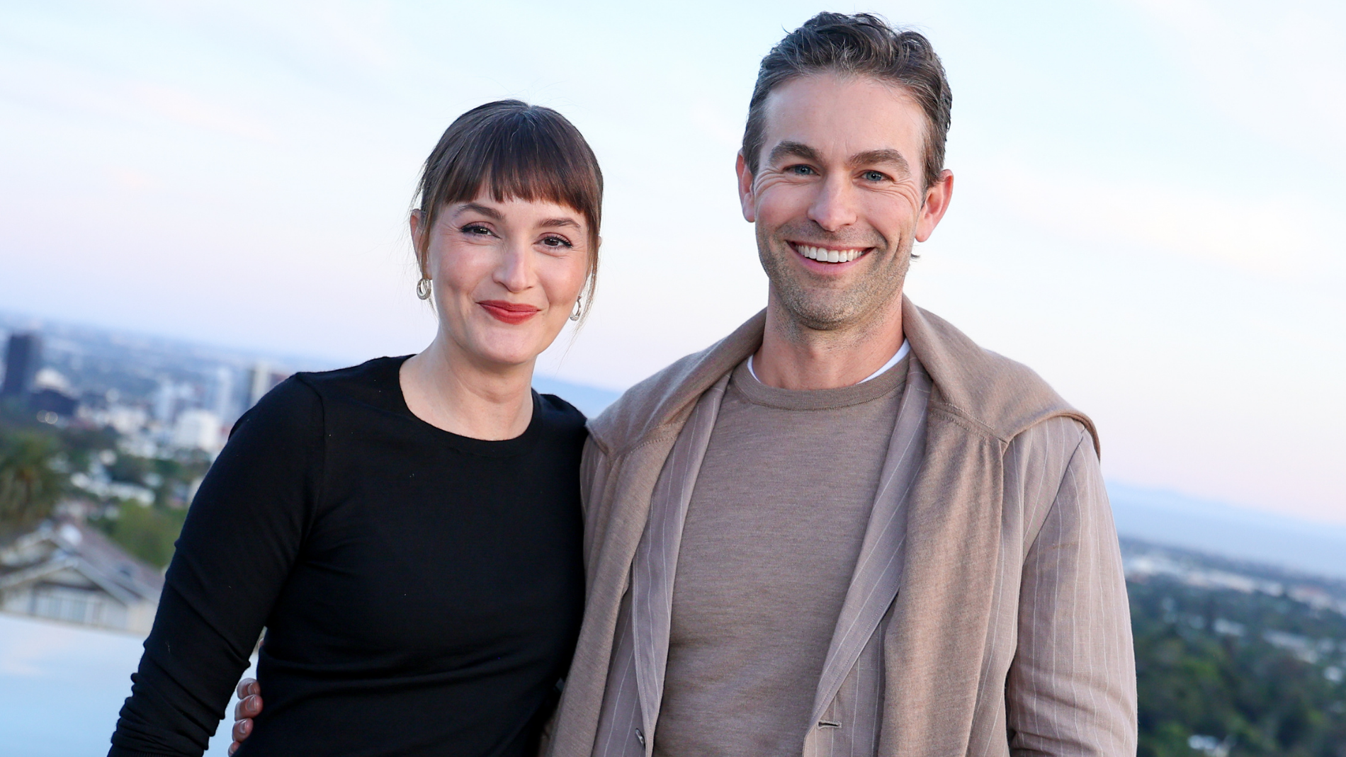 Leighton Meester and Chace Crawford at the Falconeri Dinner celebrating the Ultrafine Cashmere Collection at Getty House on April 23, 2026 in Los Angeles. (Photo by Chad Salvador/WWD via Getty Images)