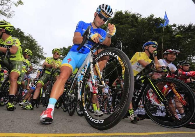 Andrea Guardini (Astana) at the start of stage 6 of the Tour de Langkawi