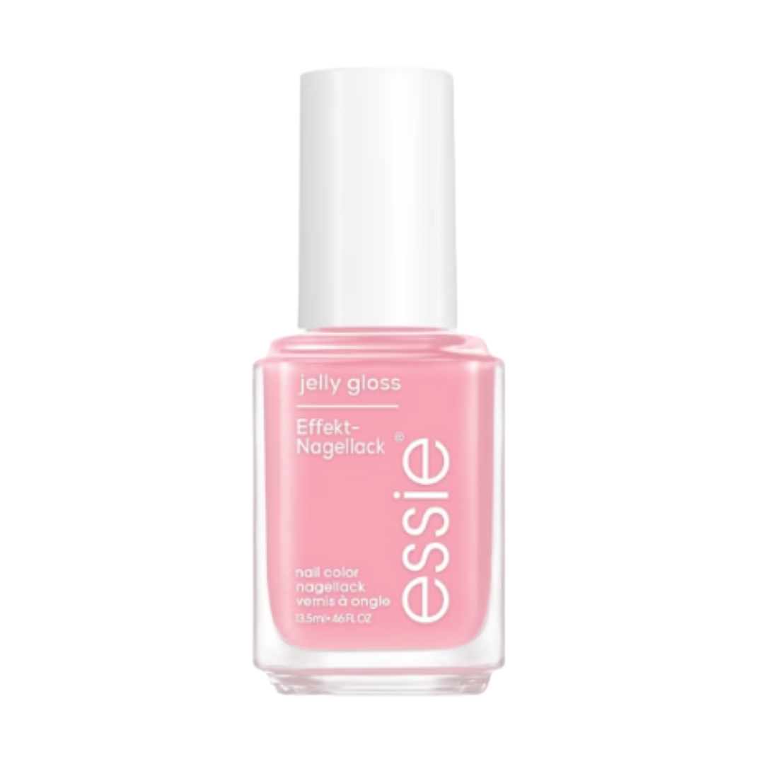 A product shot of the essie Original Nail Art Studio Pink Jelly Gloss - Blush Jelly, on a white background