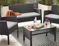 Nevada Grey Rattan Conversation Set | Was £219 now £109.50 at Dunelm