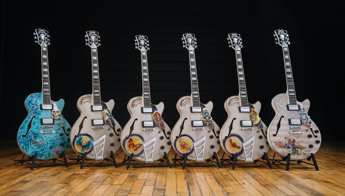 Five new AJ Masthay-designed D&#039;Angelico Dead &amp; Company guitars