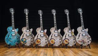 Five new AJ Masthay-designed D'Angelico Dead & Company guitars