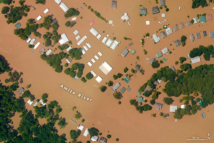 Catastrophic Louisiana Flooding Measured from Space | Live Science